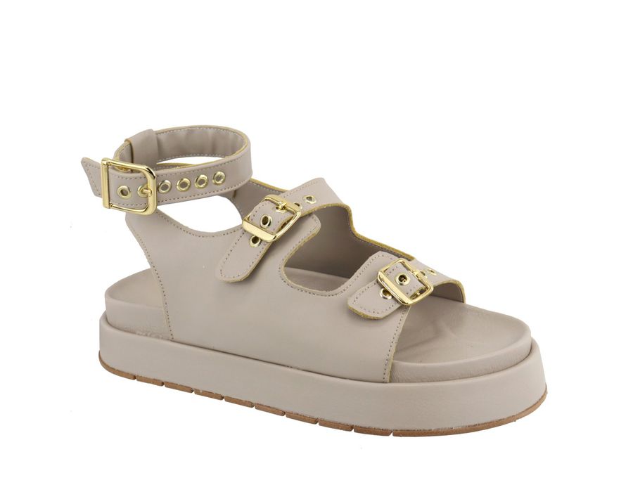 Flatform Zoe Nude | KUENTO SHOES