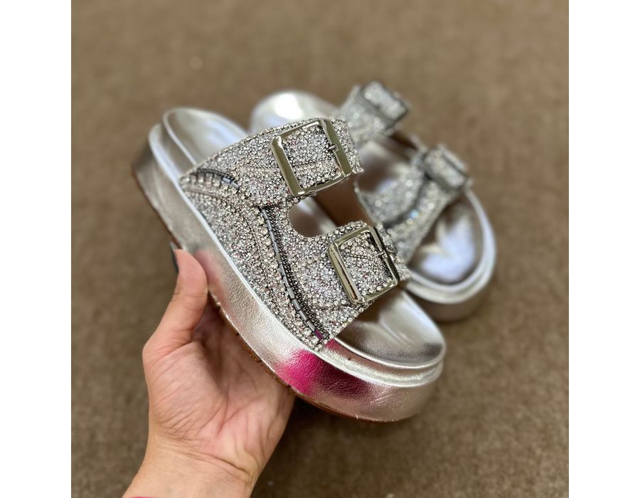 Flatform Aurora Prata | KUENTO SHOES