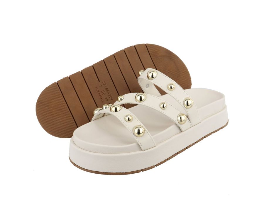 Flatform Flor Off White | KUENTO SHOES